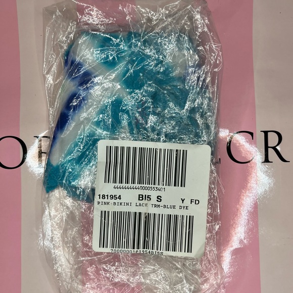 VTG PINK VICTORIA’s S NEW Bikini with LACE PANTIES 2004 COLLECTOR ITEM RARE Dyed - Picture 7 of 7